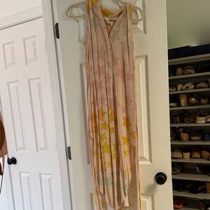 Mara Hoffman Pink and Yellow Patterned Dress